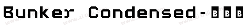 Bunker Condensed字体转换
